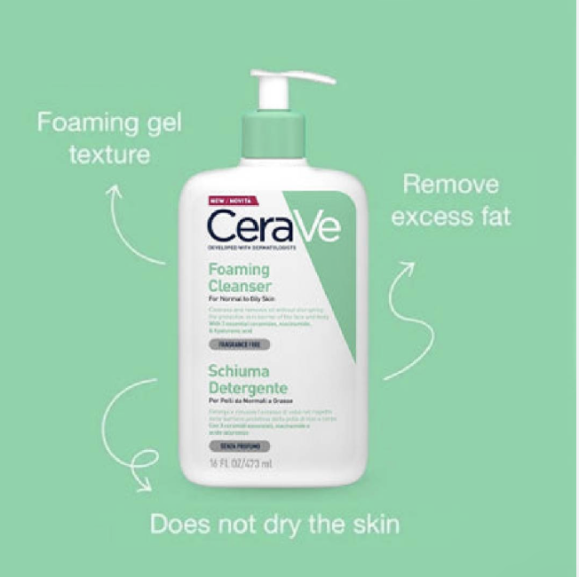 Cerave Foaming Cleanser – 473ml