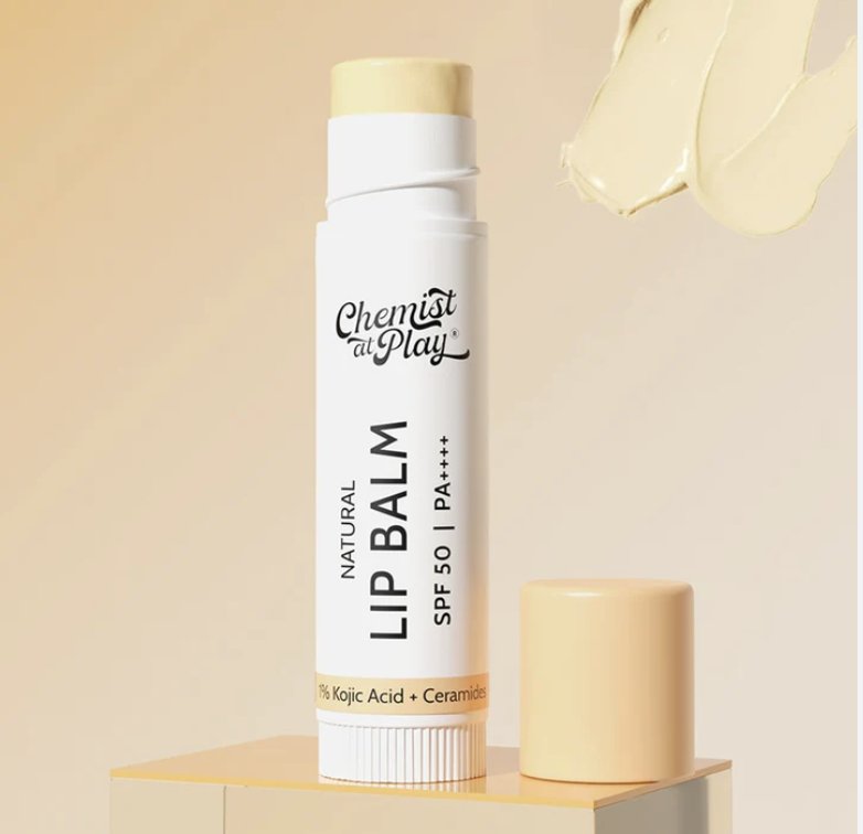 Chemist at Play Natural Lip Balm SPF 50 PA++ Brightens & Protects
