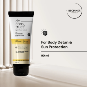 Deconstruct Detan Sunscreen Body Lotion, SPF 50 PA++++, Brightens & Protects