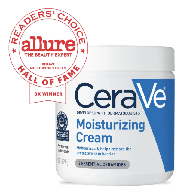 CeraVe Moisturizing Cream, Face & Body Moisturizer for Normal to Very Dry Skin 539g