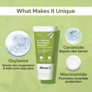 The Derma Co. 4% Ceramide Barrier Repair Moisturizer with Ceramide, Niacinamide, and Oxylance - 100 gm