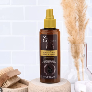 Argan oil heat defence leave in spray 150ml