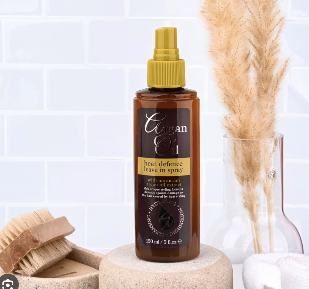 Argan oil heat defence leave in spray 150ml