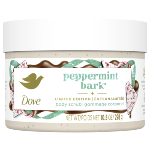 Dove Peppermint Bark Body Scrub for Deep Nourishment Holiday Treats Limited Edition 298g