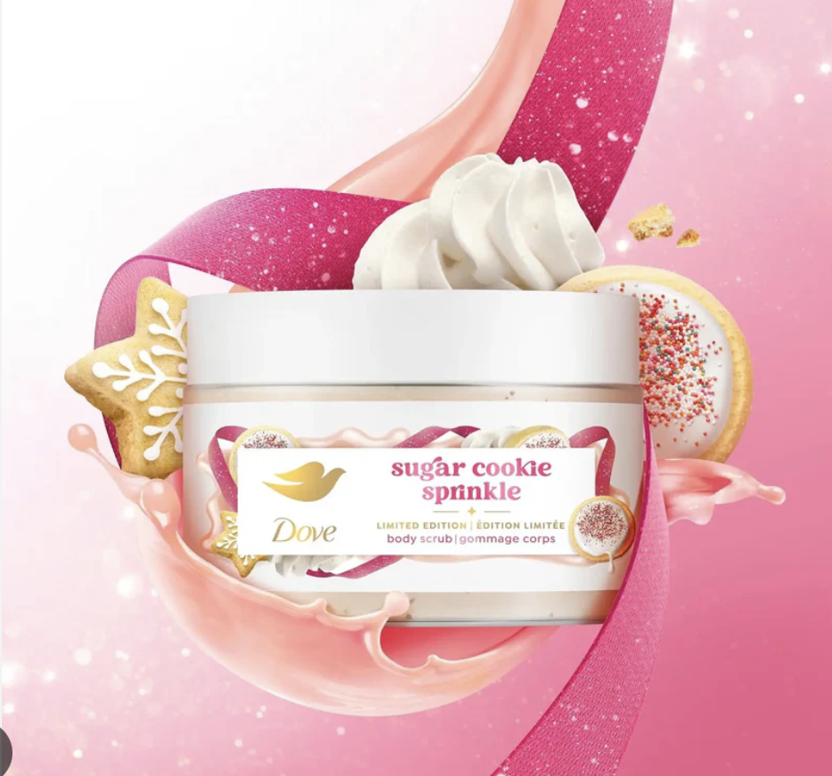 Dove Sugar Cookie Body Scrub for Deep Nourishment Holiday Treats Limited Edition 298g