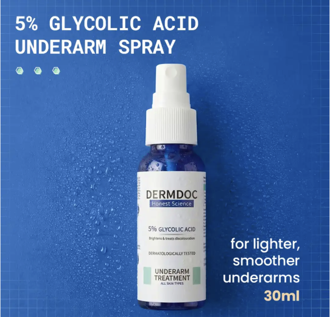 DERMDOC 5% Glycolic Acid Underarm Treatment (55 ml)