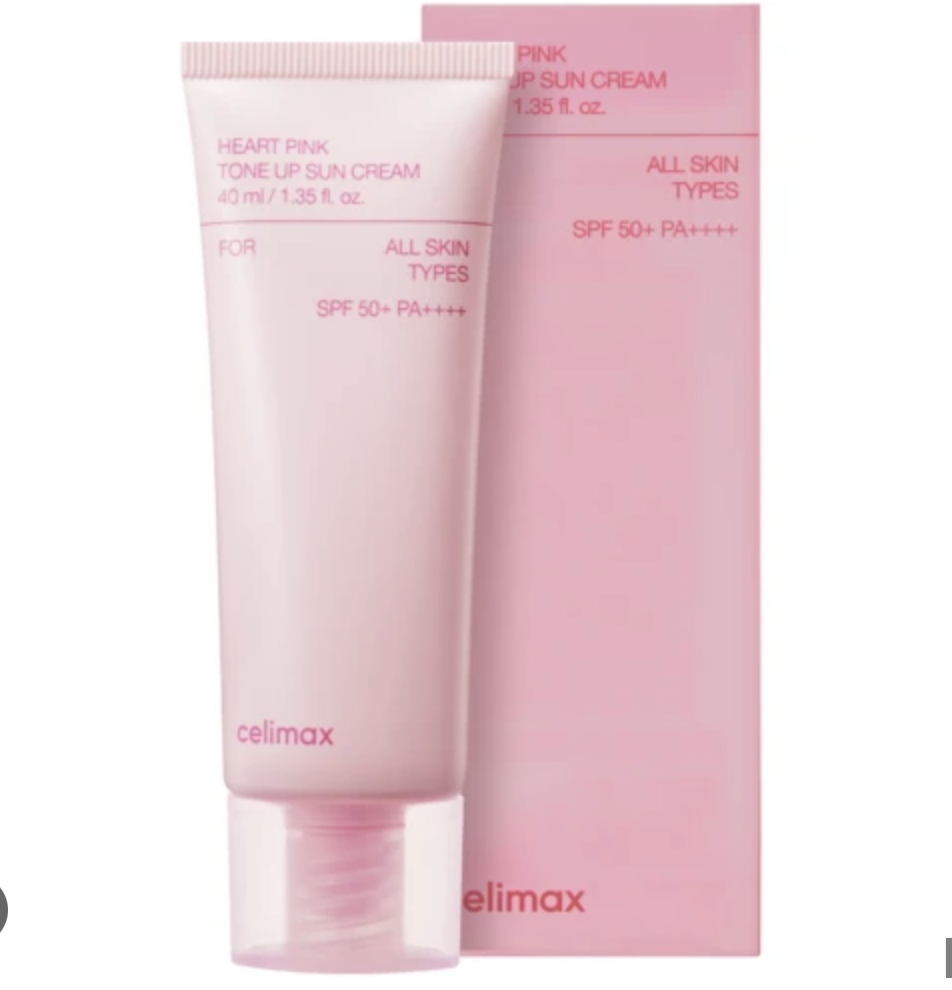 CELIMAX HEART PINK TONE UP MOISTURIZING SUN CREAM SPF 50+ PA++++