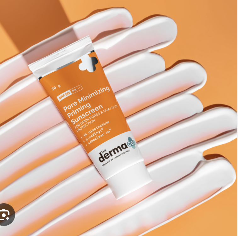 The Derma Co Pore Minimizing Priming Sunscreen with SPF 50 & PA+++