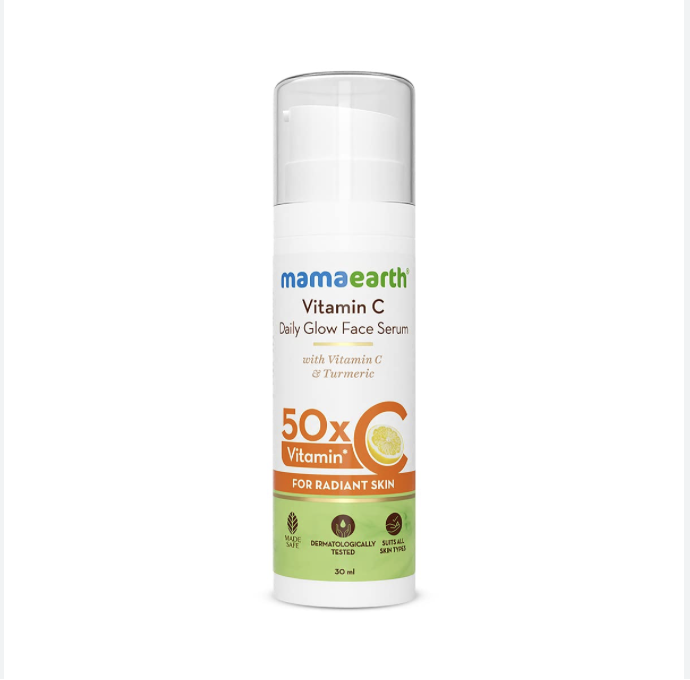 Mama earth Vitamin C Daily Glow Face Serum With Vitamin C & Turmeric for Radiant Skin – 30 ml india