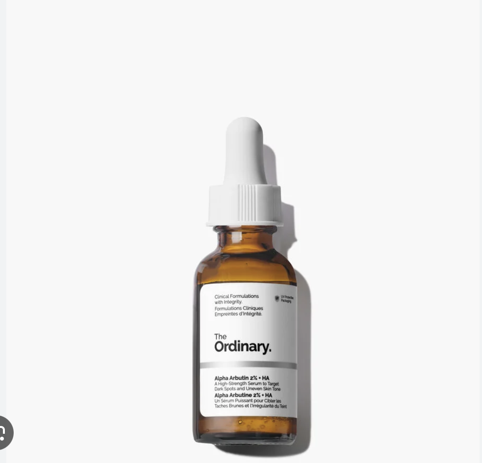 The Ordinary Alpha Arbutin 2% + Hyaluronic Acid, Brightens Skin and Targets Dark Spots 60ml