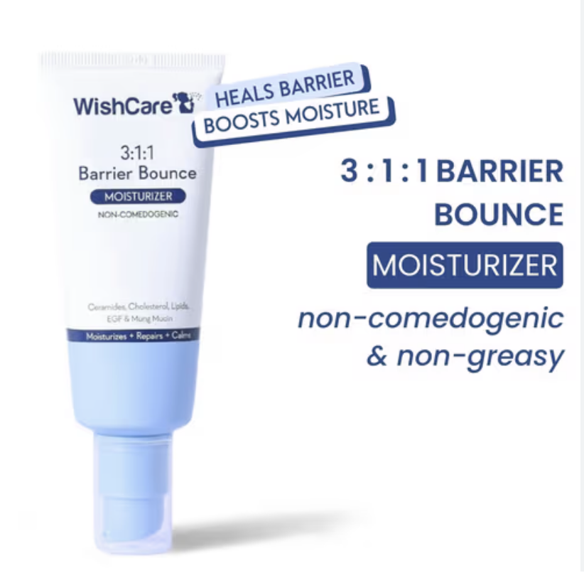 Wishcare 3:1:1 Barrier Bounce Moisturizer with Non-Comedogenic for all Skin Types