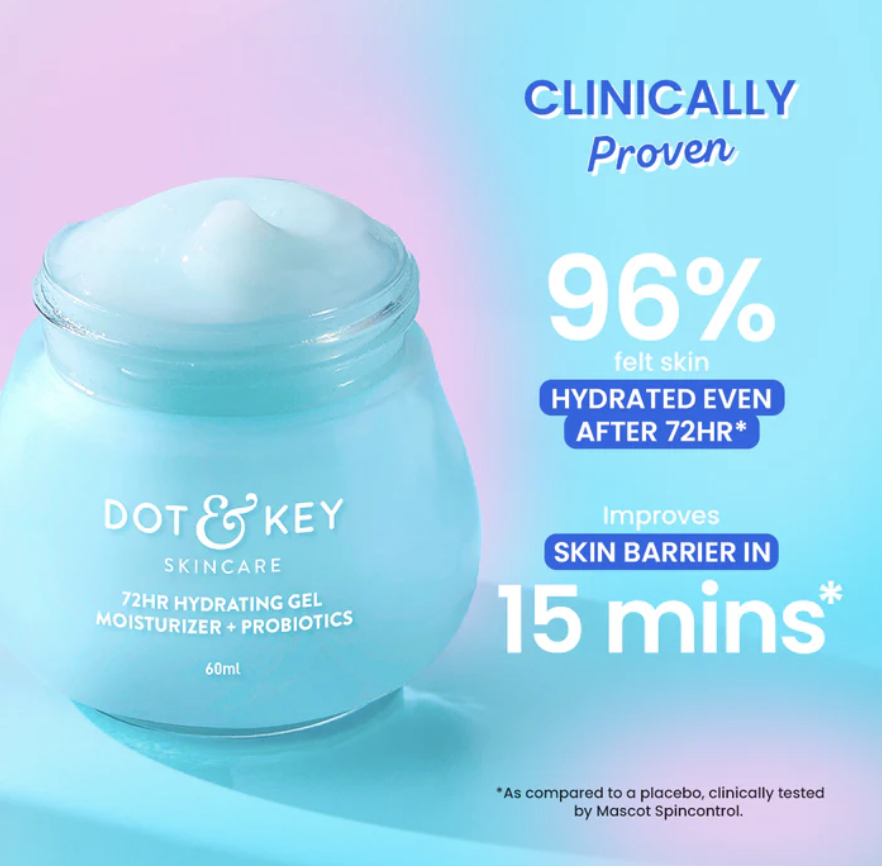 Dot & Key Probiotics Light Gel Moisturizer 72 hr Hydration 60ml