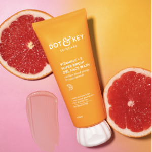 DOT & KEY Vitamin C + E Super Bright Gel Face Wash For Glowing And Brightening Skin | All Skin Types|With Triple Vitamin C| Face Wash For Women & Men 175ml