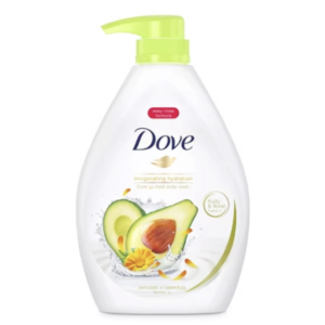 DOVE GO FRESH BODY WASH INVIGORATING HYDRATION AVOCADO X CALENDULA 1000ML
