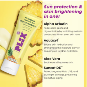 Plix Pineapple Advanced Depigmentation Dewy Sunscreen SPF 50 PA++++ (50g)