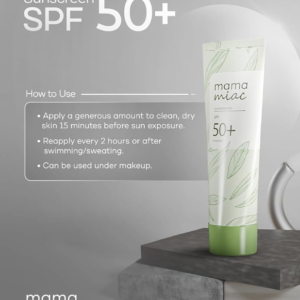 MAMAMIAC Green Tea Sunscreen SPF 50+ Broad Spectrum UVA/UVB - 50ml | No White Cast, Skin Tanning, Hyperpigmentation | For Oily, Combination, Acne Prone Skin
