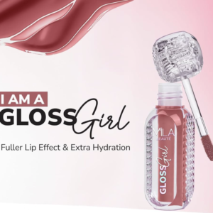 MILA BEAUTÉ Gloss Girl Lip Gloss|Enriched With Mango Seed Butter & Hyaluronic Acid|Light Weight & Non-Sticky Formula|Gives Fuller-Lip Effect & Extra Hydration|High Shine Finish