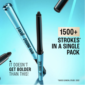 Lakme 9 to 5 Eyeconic Kajal, Waterproof, Smudgeproof, lasts 24 Hrs,- DEEP BLACK