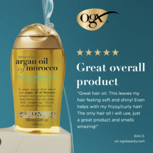 OGX Argan Oil of Morocco Extra Penetrating Oil for Renewing Plus Dry and Coarse Hair, 100ml