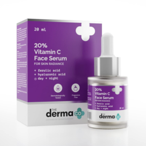 he Derma Co 20% Vitamin C Face Serum | Serum for All Skin Types | Lightweight and Non greasy Formula