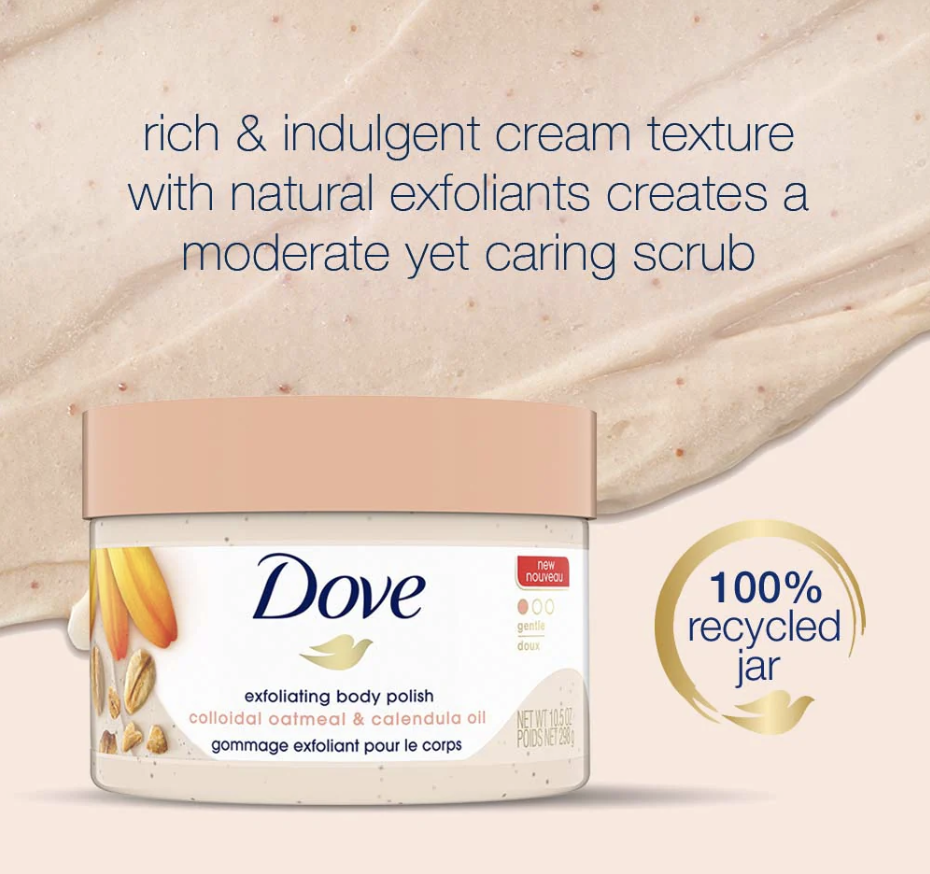 DOVE Gentle Exfoliating Body Polish Colloidal Oatmeal & Calendula Oil 298g