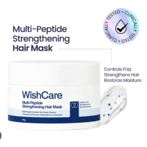 WishCare Multi-Peptide Strengthening Hair Mask - Controls Frizz Strengthens Hair (110 g)