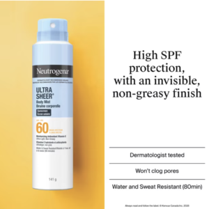 Neutrogena Ultra Sheer Spray SPF 60 141g