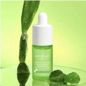 Dot & Key Cica + 2% Salicylic Skin Clearing Face Serum, With Zinc & Cactus Water, Acne & Oil Control (20ml)