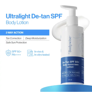 Be Bodywise De-Tan SPF 50+ Body Sunscreen Lotion PA++++ (175ml)