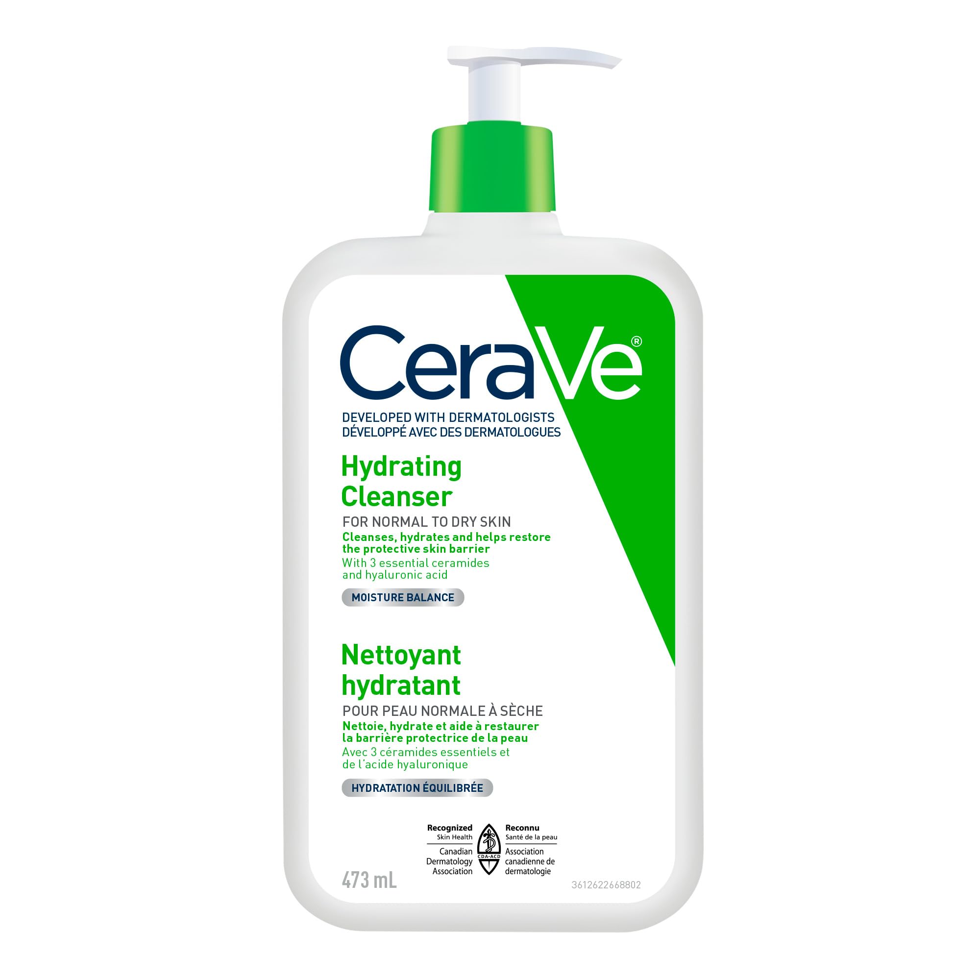 CeraVe HYDRATING Daily Face Wash, Gentle Moisturizing Non-Foaming Facial Cleanser 562 ML - CANADA