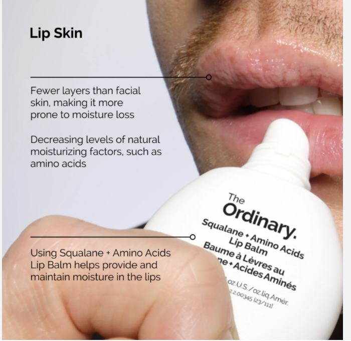 The Ordinary Squalane and Amino Acids Lip Balm 15ml