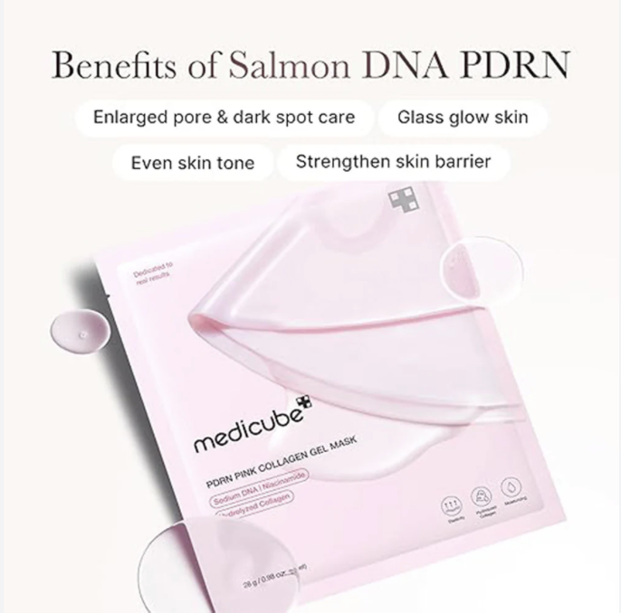 Medicube PDRN Pink Collagen Gel Mask 4Pc Pack