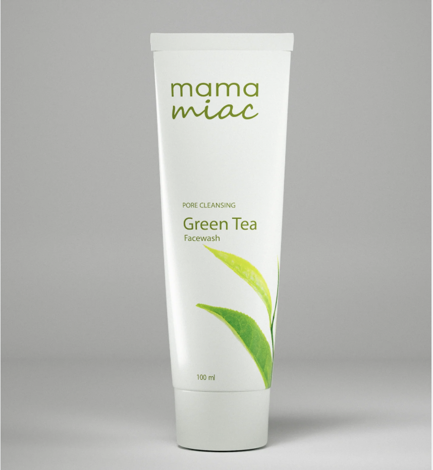 MAMAMIAC Green Tea Deep Cleansing Face Wash - 100ml | For Oil Control, Bright & Clear Skin