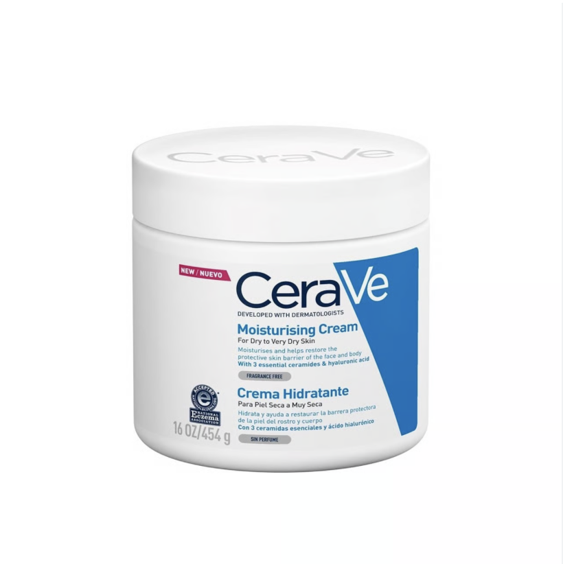 CeraVe Moisturising Cream Pot with Ceramides for Dry to Very Dry Skin 454g - UK
