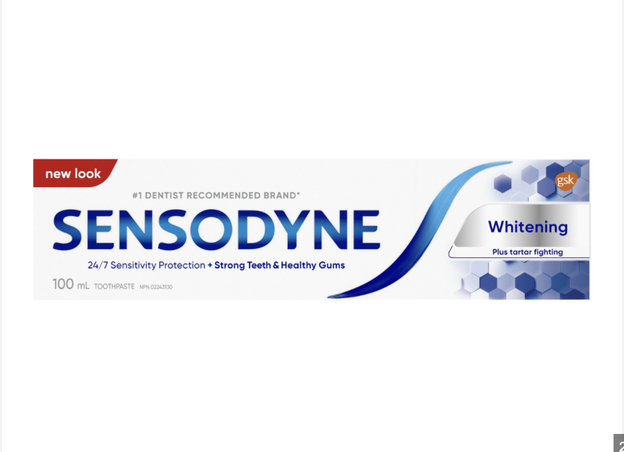 Sensodyne Whitening Plus Tartar Fighting Toothpaste 100ml- canada