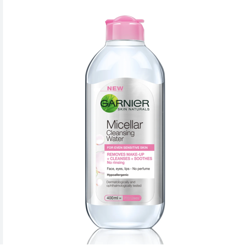Garnier Micellar Water Facial Cleanser and Makeup Remover for Sensitive Skin 400ml- uk