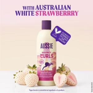 Aussie Bouncy Curls Shampoo 400ml. Gently Cleanses and Moisturises Wavy and Curly Hair