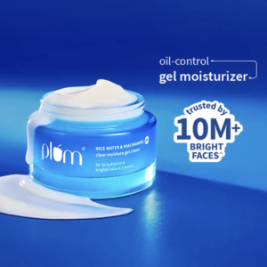 Plum 2% Niacinamide And Rice Water Moisturiser - Lightweight Gel Cream For Oil-Free Hydration