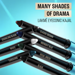 Lakme 9 To 5 Eyeconic Kajal, Smudgeproof, Waterproof, Lasts Upto 24 Hrs