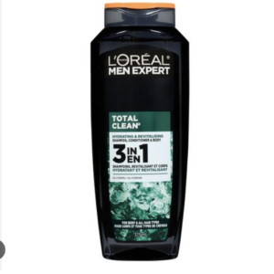 Loreal Men Expert Total Clean 3 In 1 Shampoo Conditioner And Body 375 ml