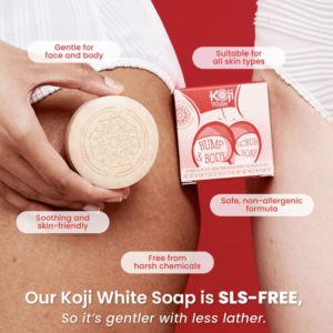 Koji White Bump & Body Skin Brightening Scrub Soap [80g x 2]