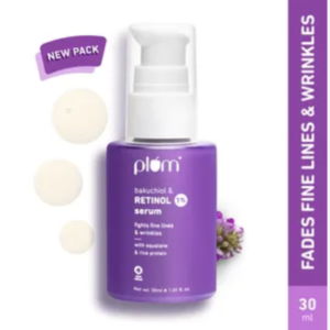 Plum 1% Retinol Anti-Aging Face Serum With Bakuchiol- Boosts Collagen, Reduces Fine Lines & Wrinkles
