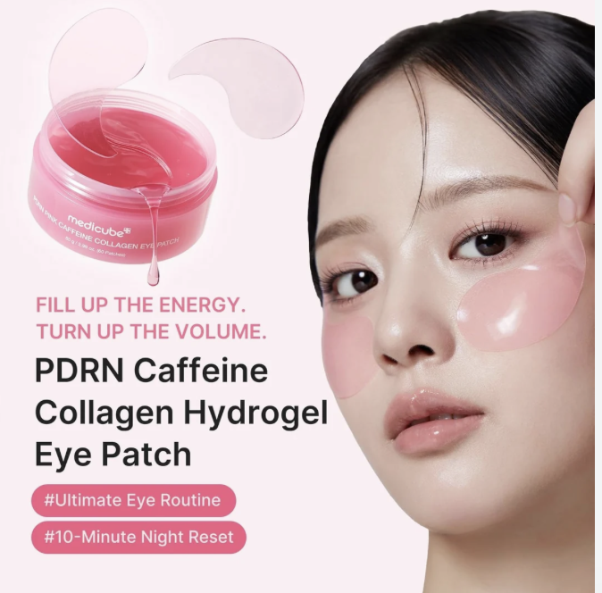 Medicube PDRN Pink Caffeine Collagen Eye Patches 60pcs
