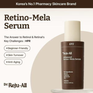 Dr.Reju-All Advanced Retino-Mela Serum – HPR Retinol Serum for Face – Anti-Aging, Pore Minimizer, Next-Gen Korean Skin care – Gentle & Beginner-Friendly – With Niacinamide 10% and TXA 4% – 30