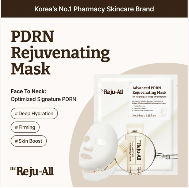 Dr.Reju-All Advanced PDRN Rejuvenating Mask (4ea)