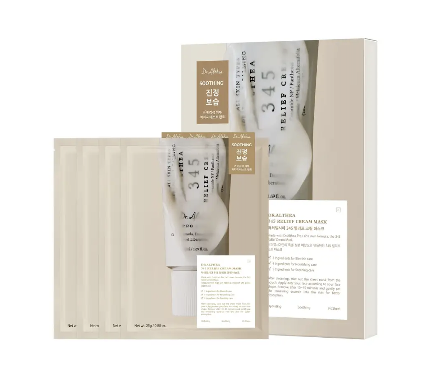 Dr. Althea 345 Relief Cream Mask 25g x 4