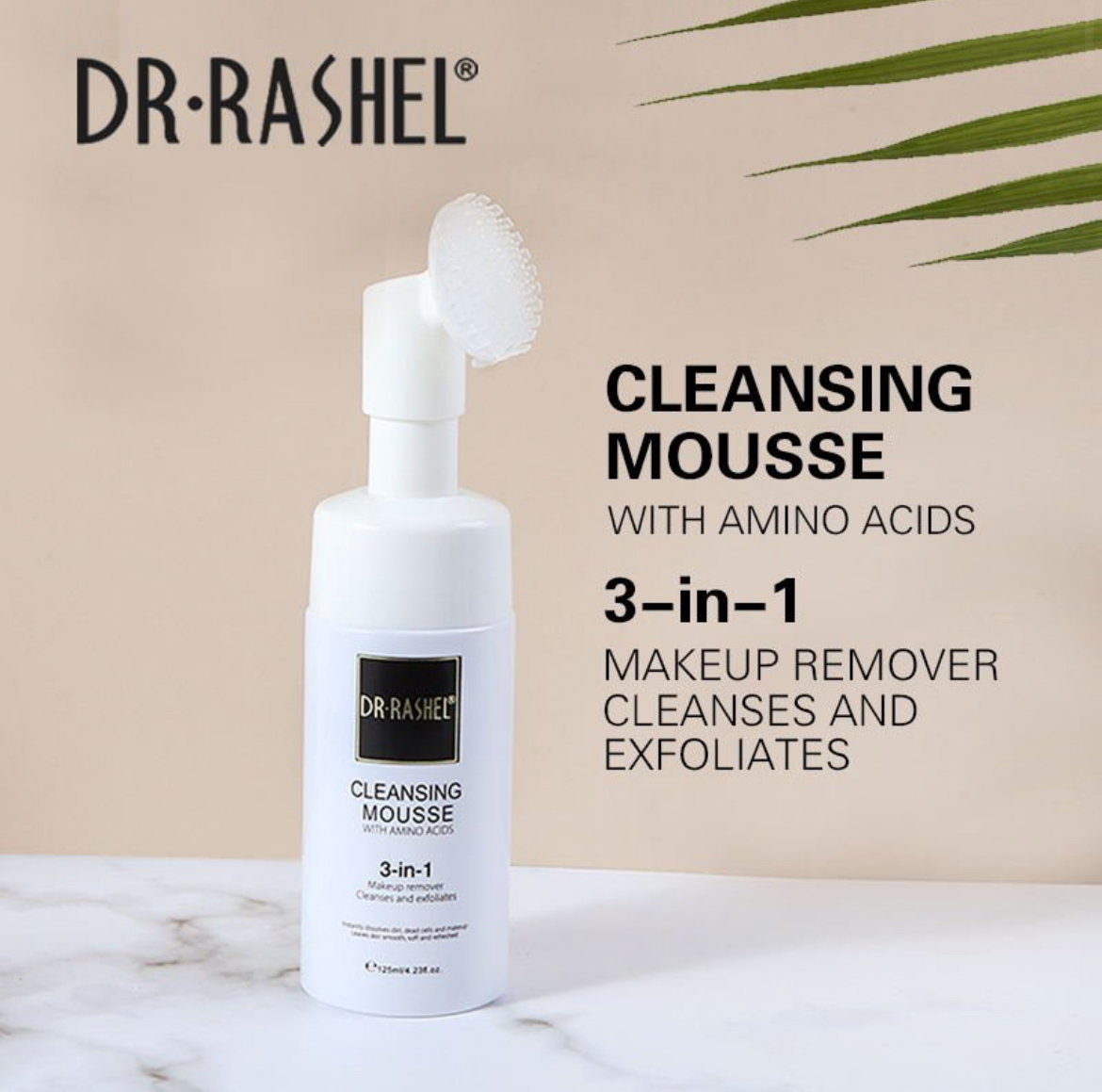 Dr. Rashel Cleansing Mousse 3-In-1 Makeup, Cleanses And Exfoliates 125ml