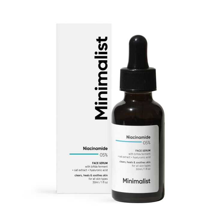 MINIMALIST 5% NIACINAMIDE FACE SERUM WITH BIFIDA FERMENT & OAT EXTRACT FOR HEALING & SOOTHING SKIN (30ML)