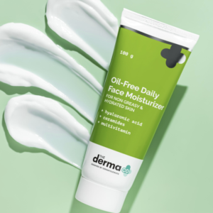 The Derma Co Oil-free Daily Face Moisturizer With Hyaluronic Acid Ceramides For Hydrated Skin