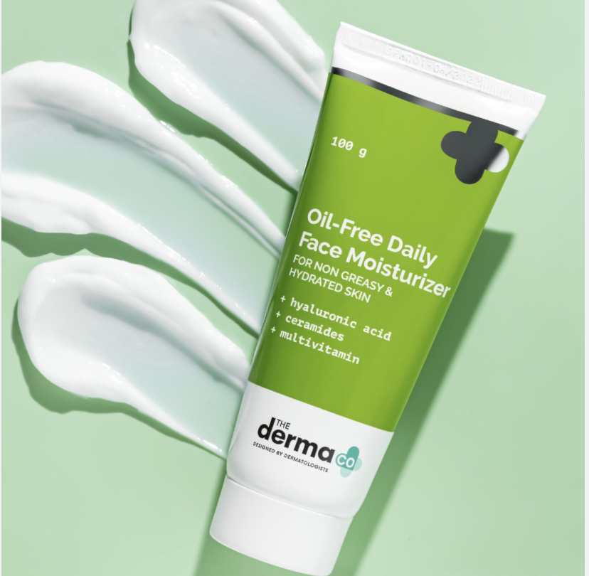 The Derma Co Oil-free Daily Face Moisturizer With Hyaluronic Acid Ceramides For Hydrated Skin